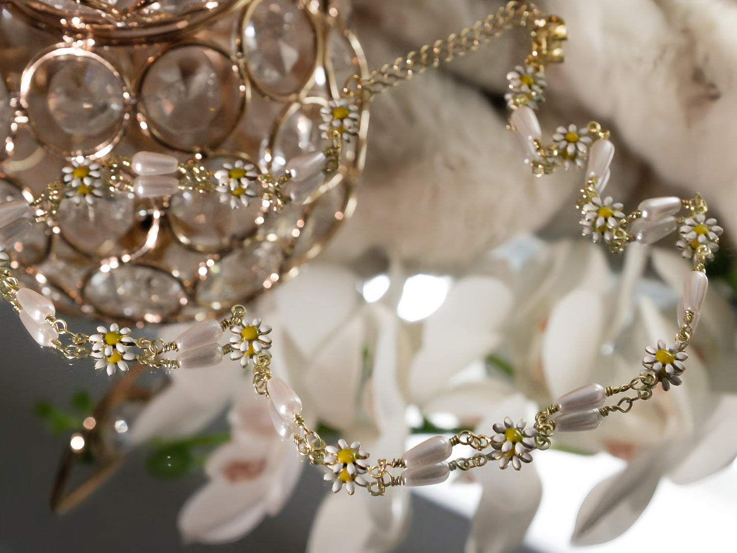 COLLAR - GIRASOL SEMILLA TRANSPARENTE