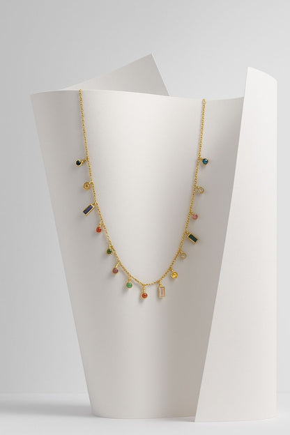 COLLAR - PIEDRAS DE COLORES