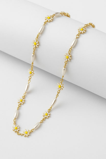 COLLAR - GIRASOL SEMILLA TRANSPARENTE