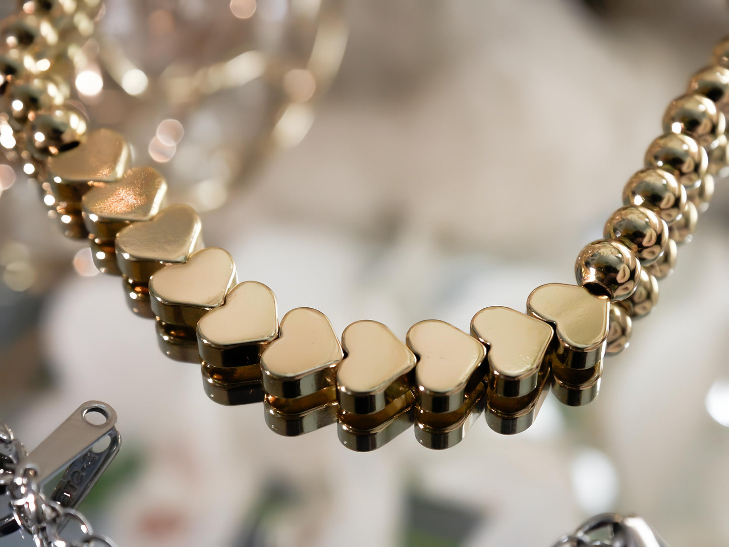 PULSERA - CORAZONES/PERLITAS