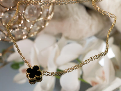 COLLAR - TREBOL NEGRO