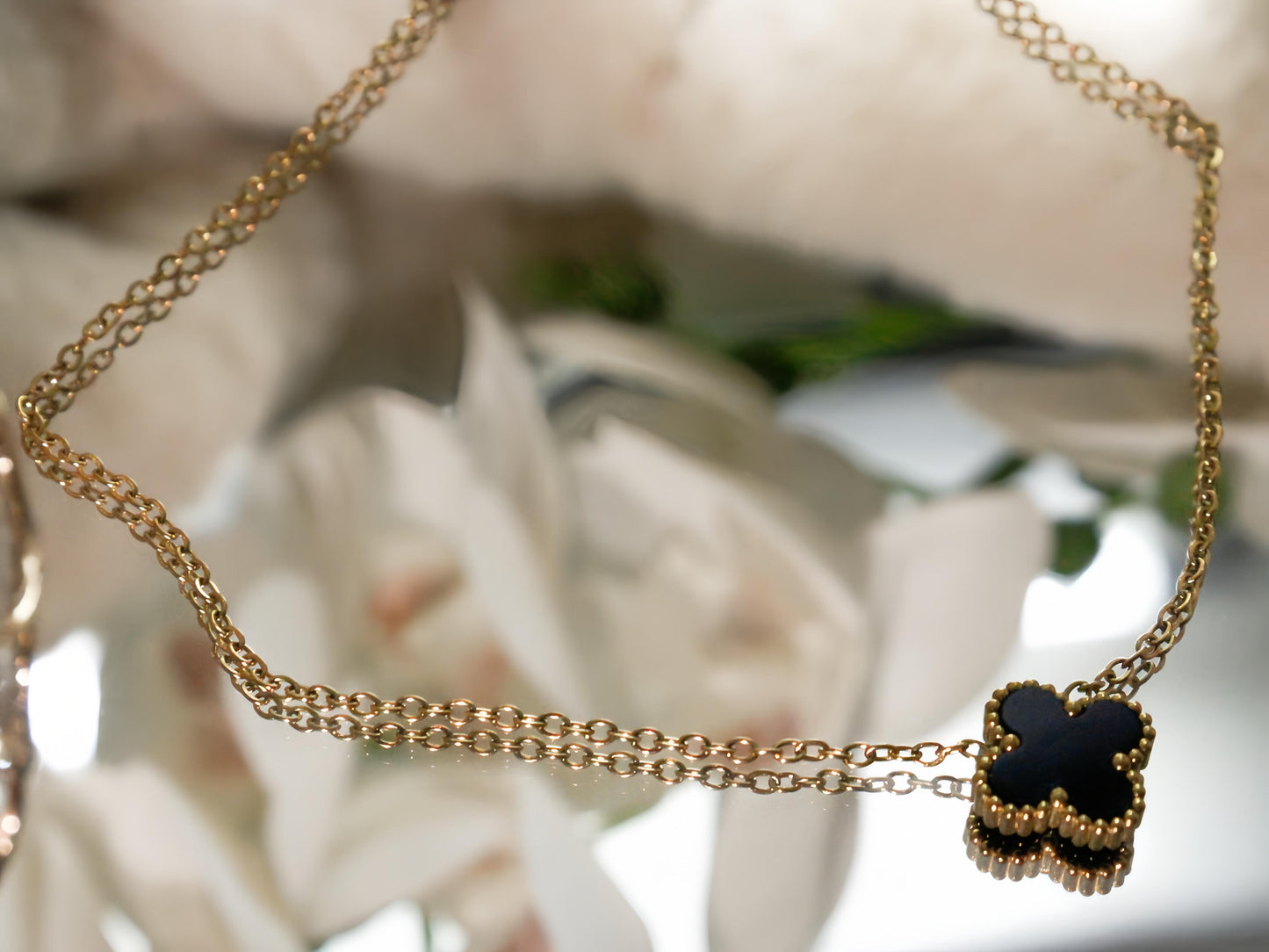 COLLAR - TREBOL NEGRO